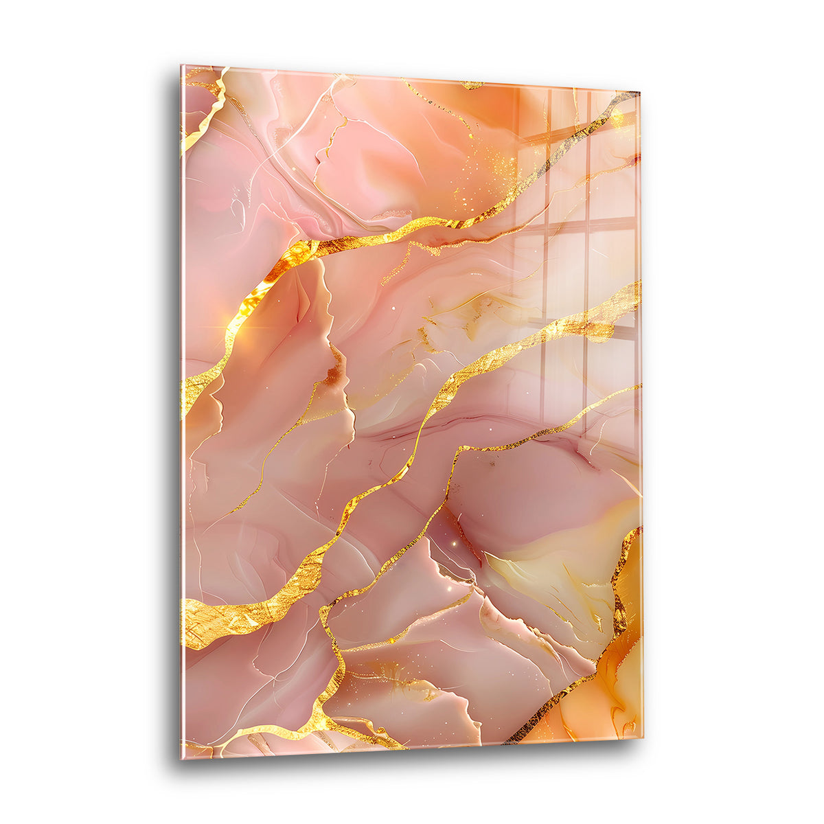 Acrylglas Wandbild - Golden Stone