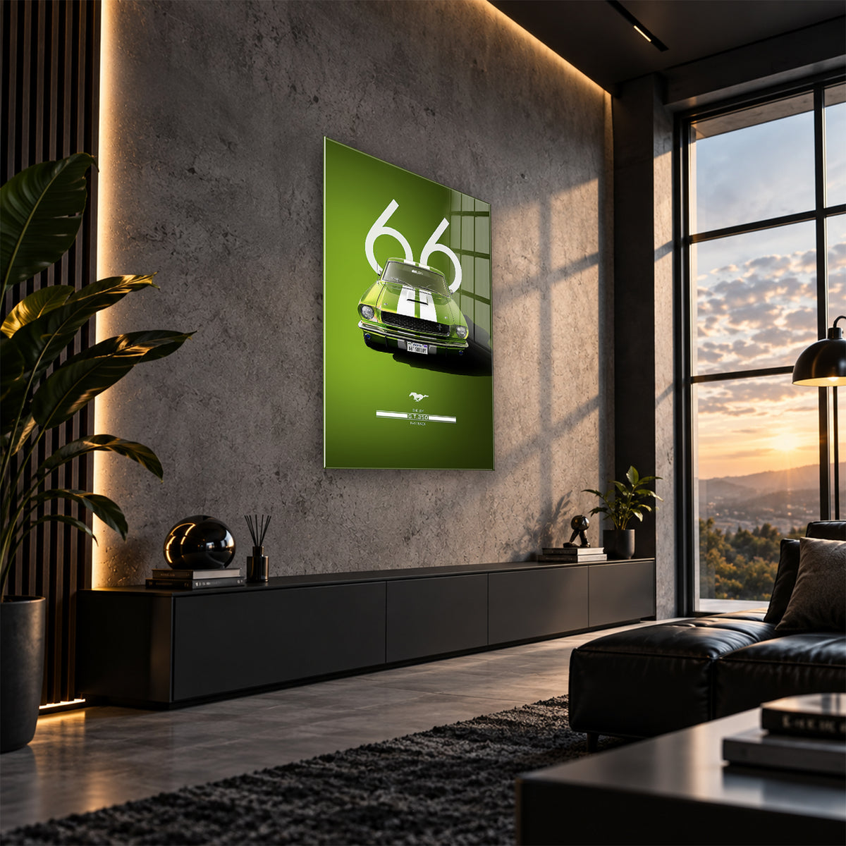 Acrylglas Wandbild - Green 66