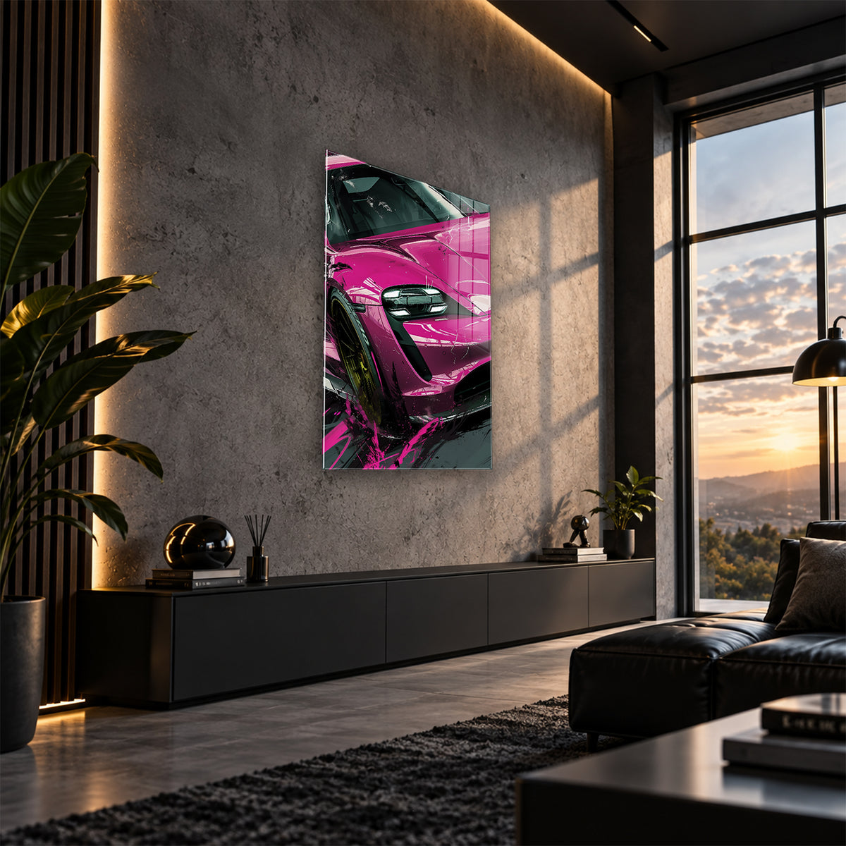 Acrylglas Wandbild - Pink Rider