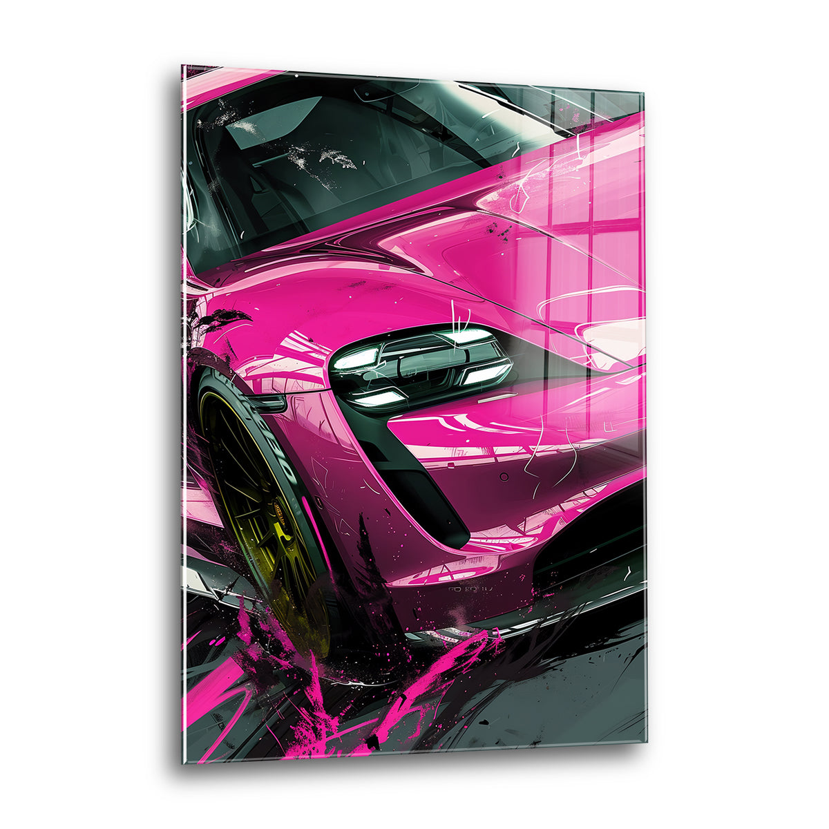 Acrylglas Wandbild - Pink Rider