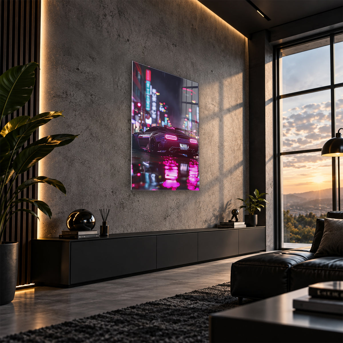 Acrylglas Wandbild - Asian City