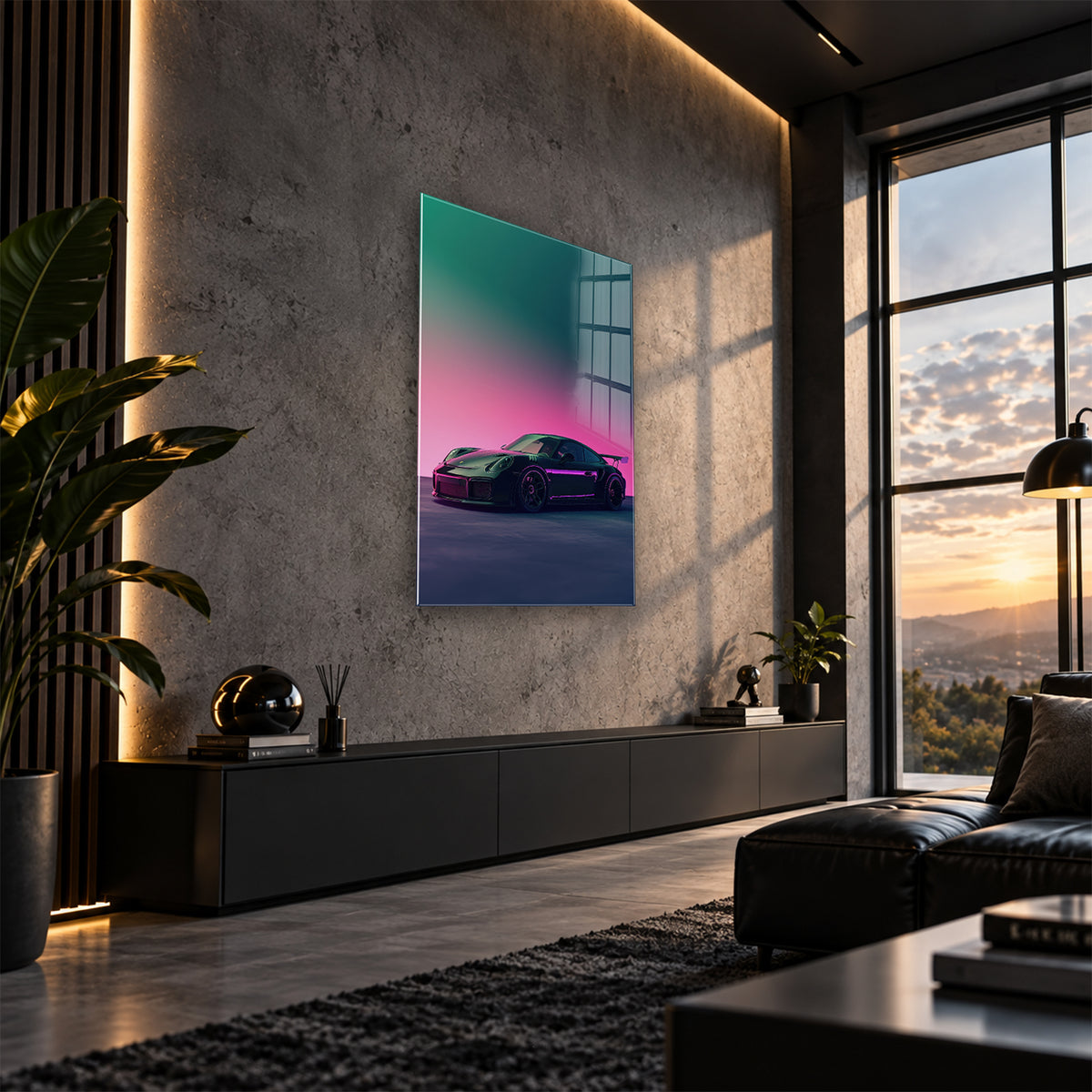Acrylglas Wandbild - Neon Drive