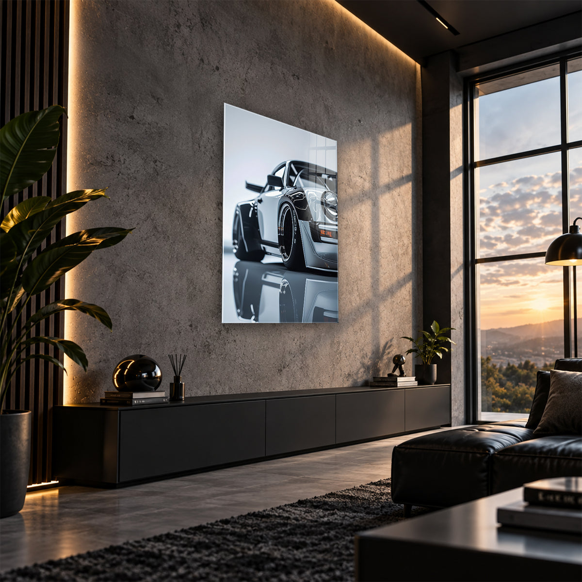 Acrylglas Wandbild - Metallic Car
