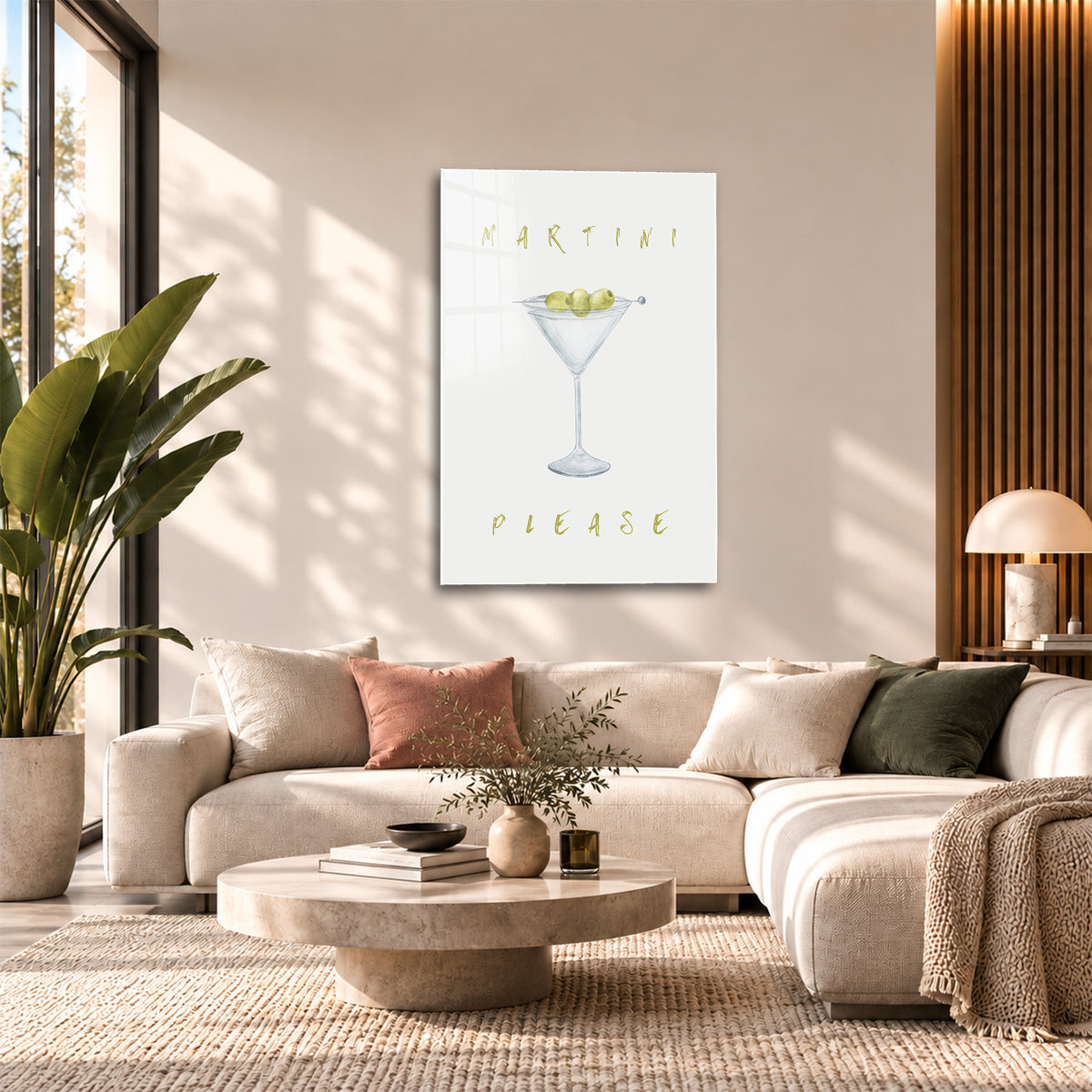 Acrylglas Wandbild - Martini Please