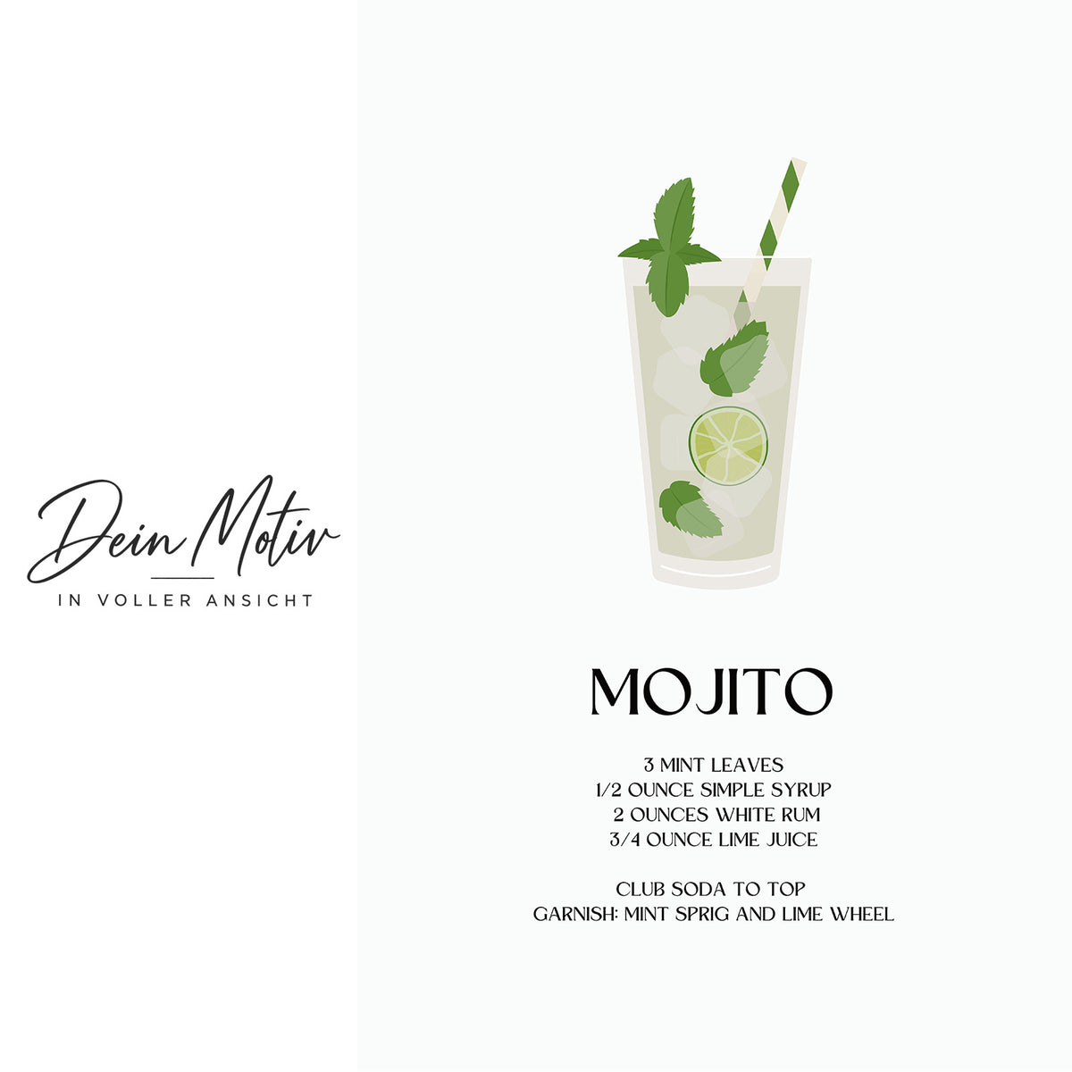 Acrylglas Wandbild - Mojito