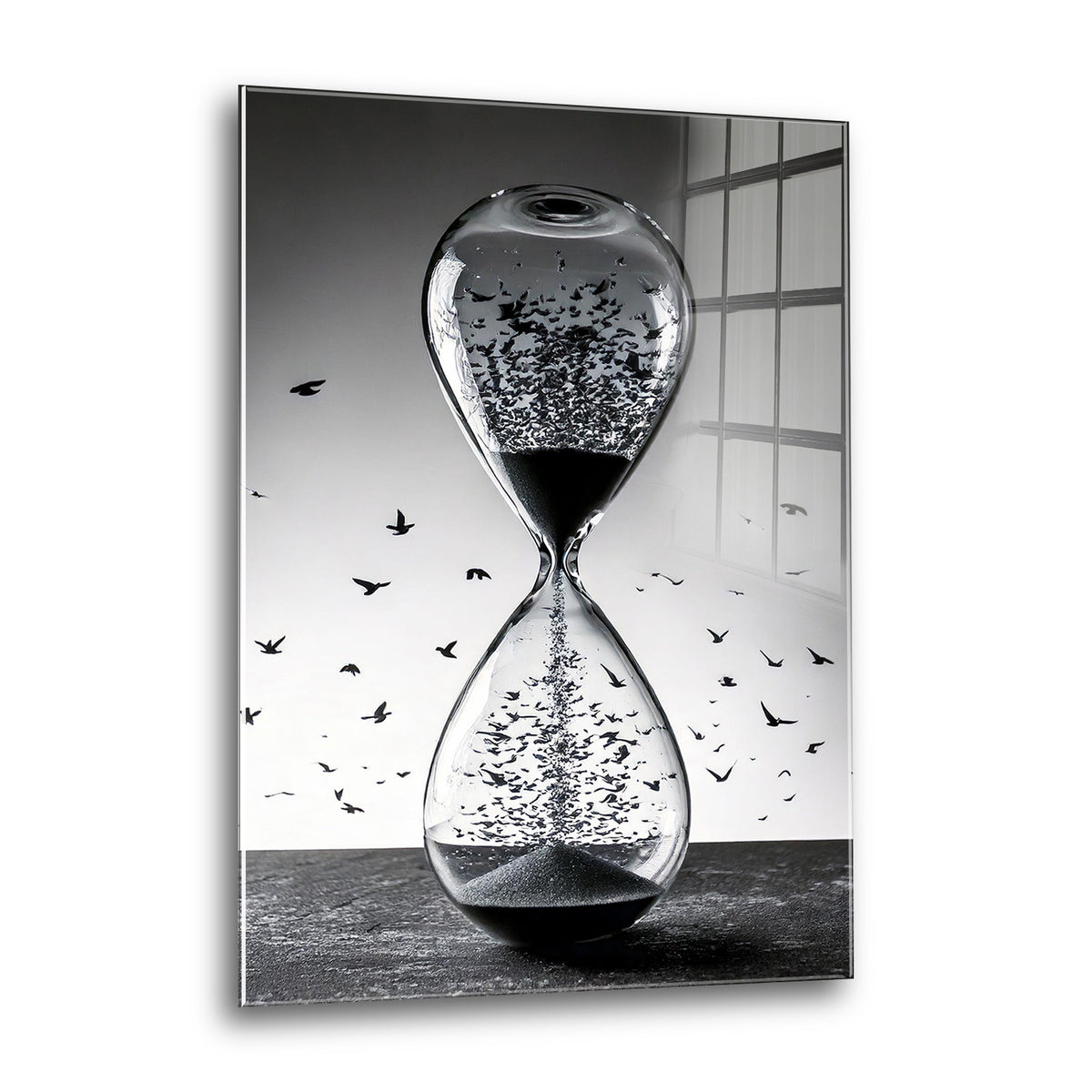 Acrylglas Wandbild - Time Flyes