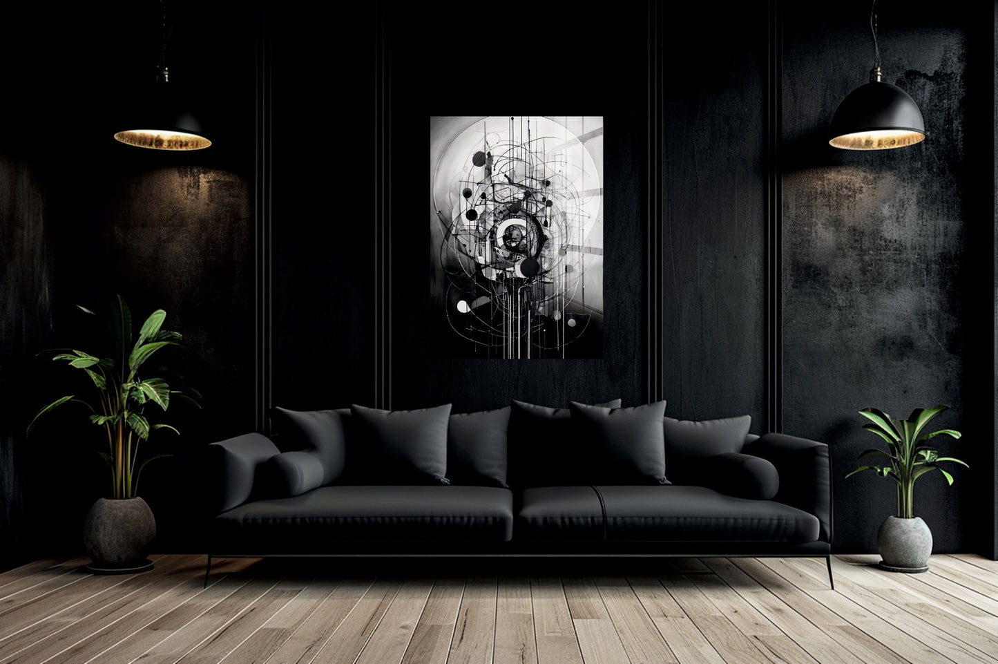 Acrylglas Wandbild - Black and White Kunst