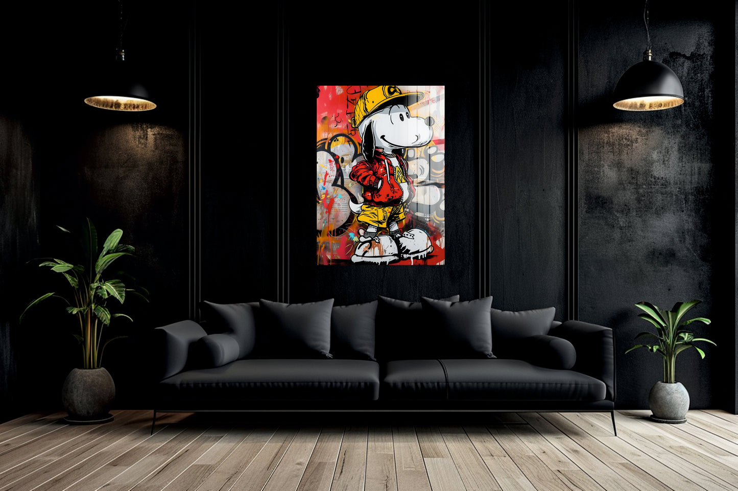 Acrylglas Wandbild - Comic Graffiti