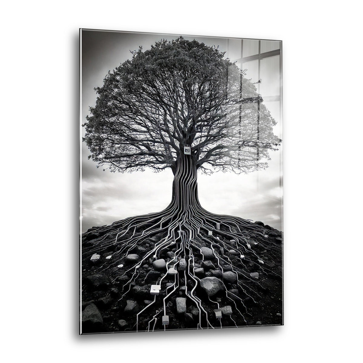 Acrylglas Wandbild - Modern Tree