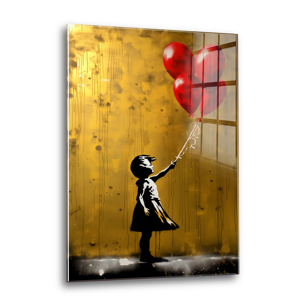 Acrylglas Wandbild - Red Ballon