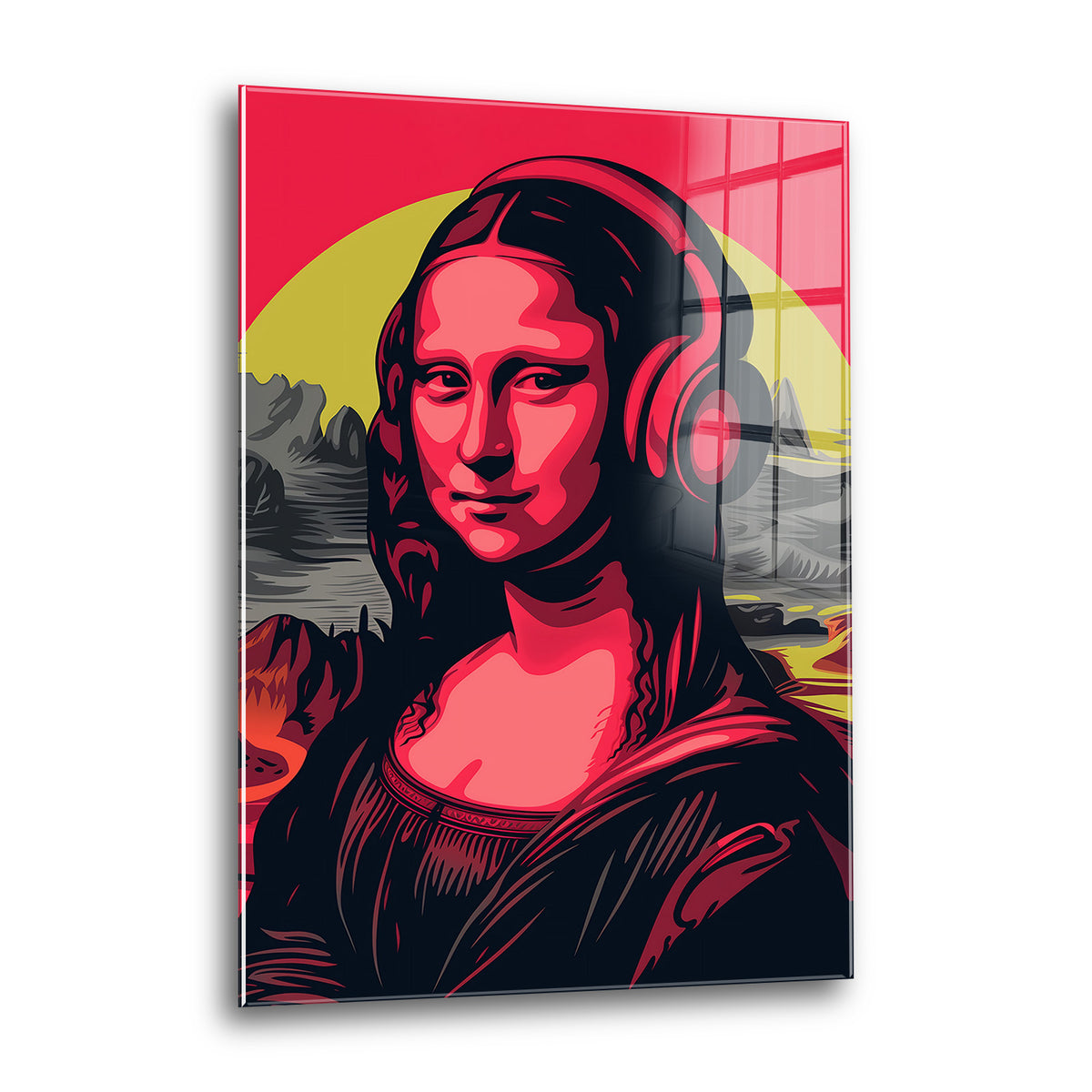 Acrylglas Wandbild - Stereo Mona