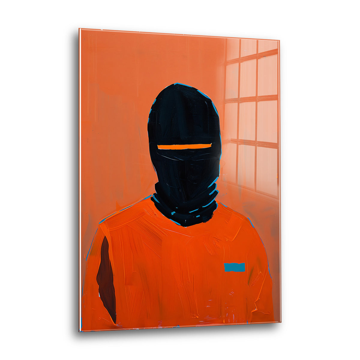 Acrylglas Wandbild - Masked Man