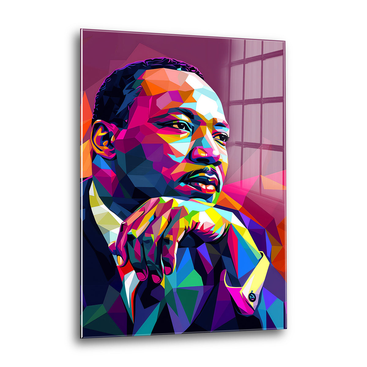 Acrylglas Wandbild - King Thinking