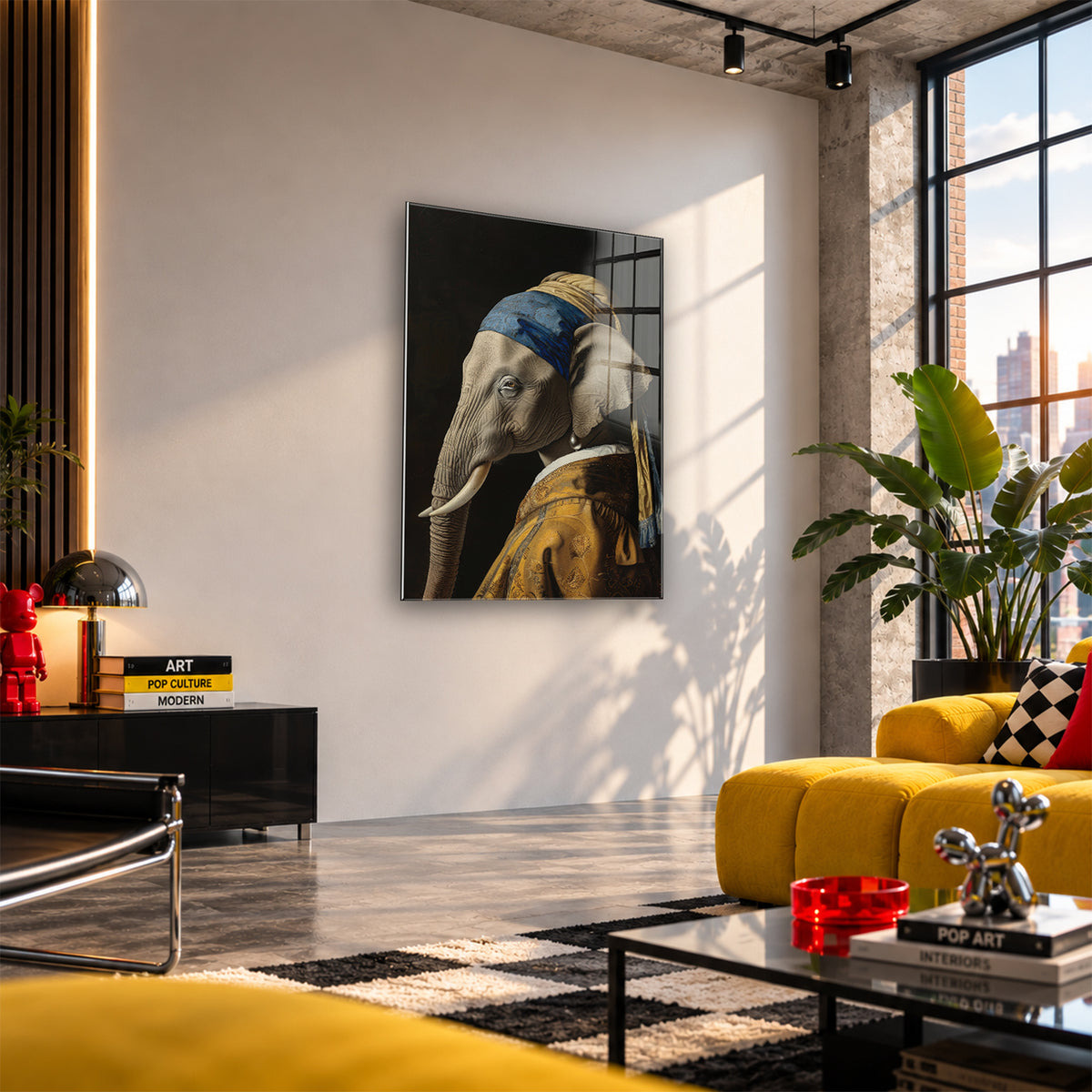 Acrylglas Wandbild - Elephant Woman