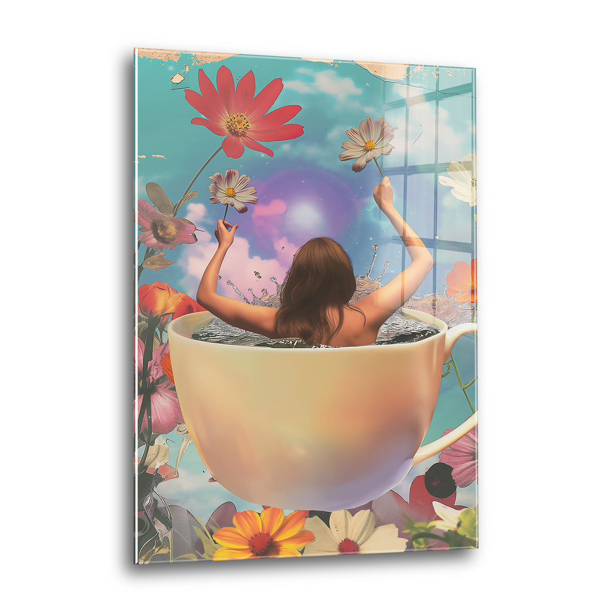 Acrylglas Wandbild - Nature Bathing
