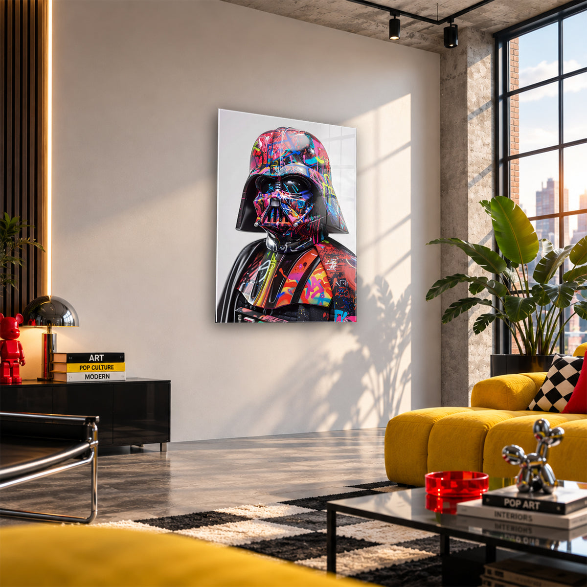Acrylglas Wandbild - Graffiti Vader