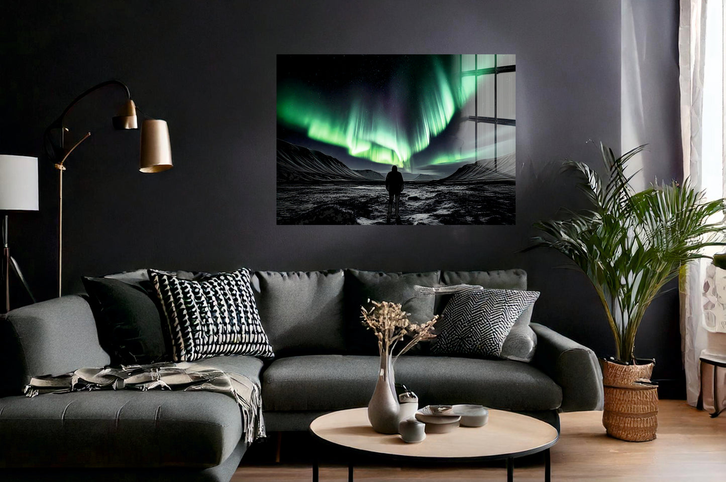 Acrylglas Wandbild - Polarlichter