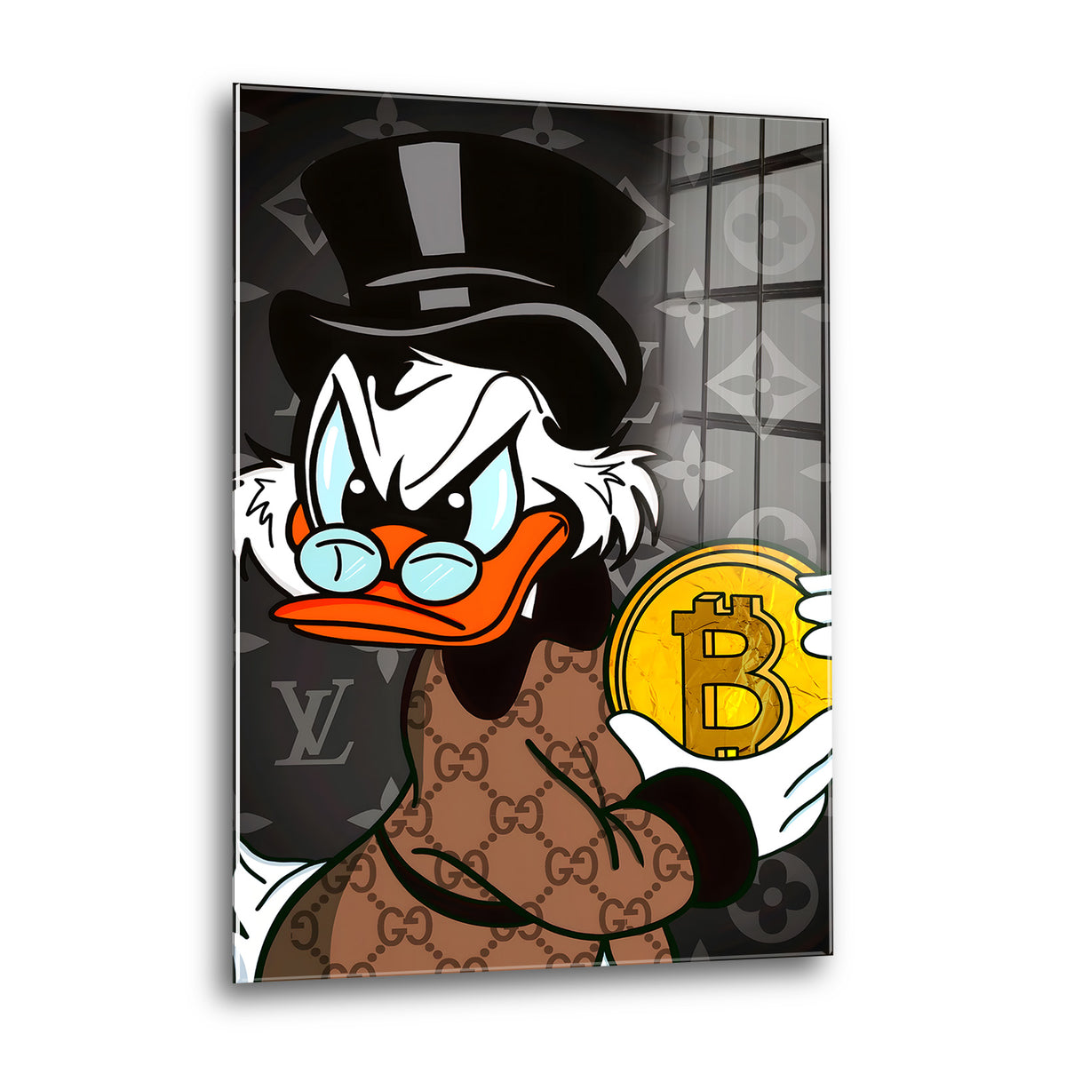 Acrylglas Wandbild - Crypto Duck