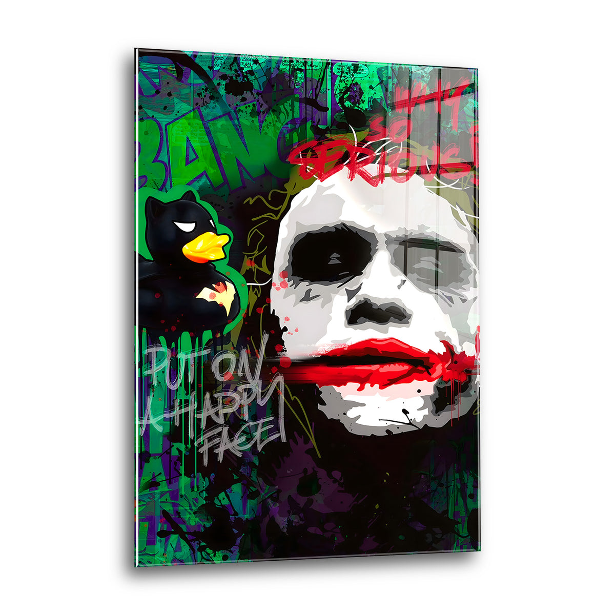 Acrylglas Wandbild - Joker Face