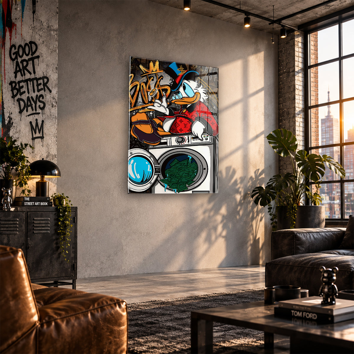 Acrylglas Wandbild - Launder Money