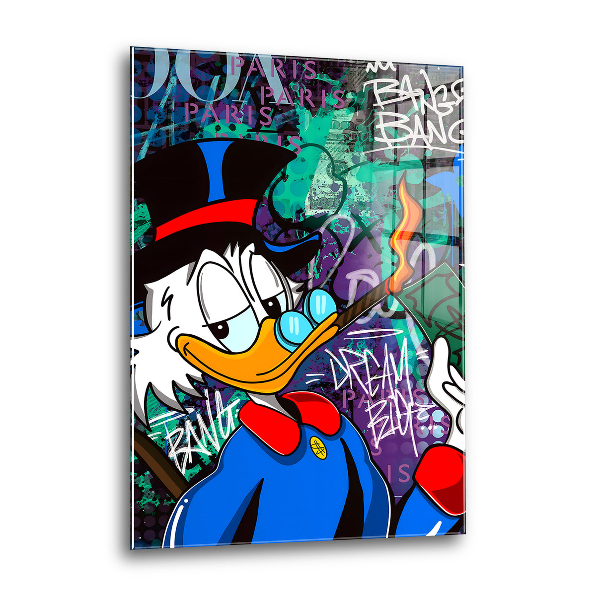 Acrylglas Wandbild - Cigar Duck