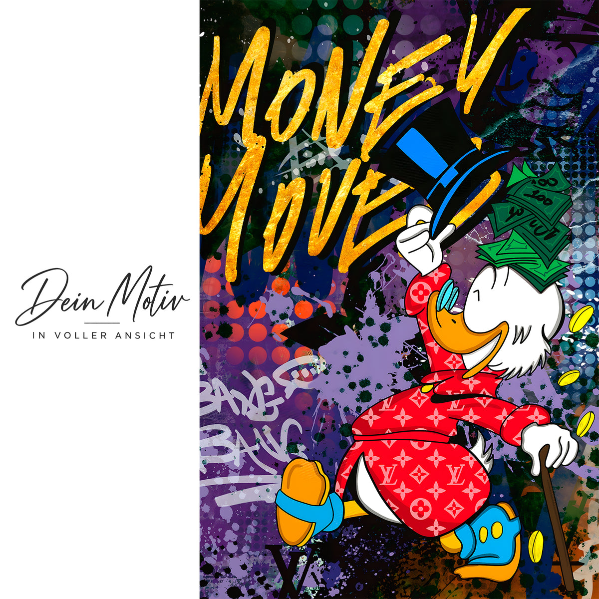 Acrylglas Wandbild -Money Moves