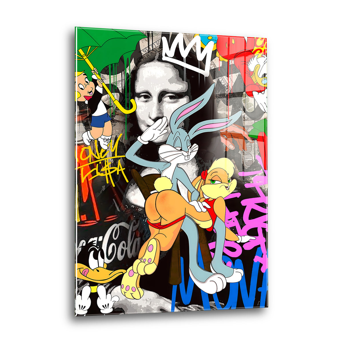 Acrylglas Wandbild -Cartoon Chaos