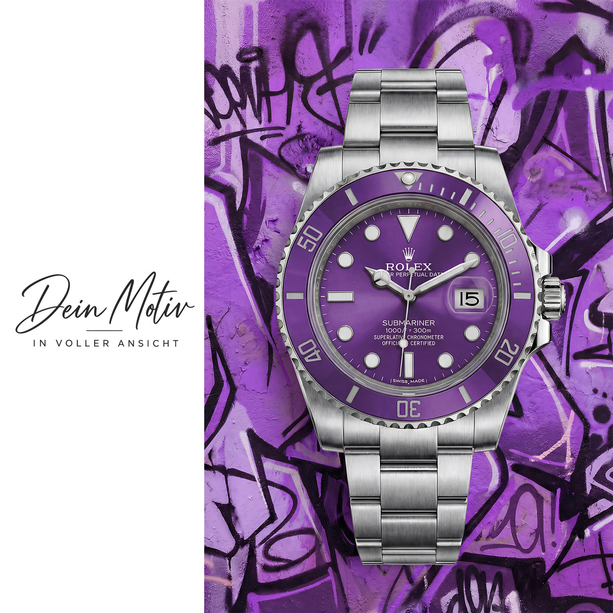 Acrylglas Wandbild - Purple Watch