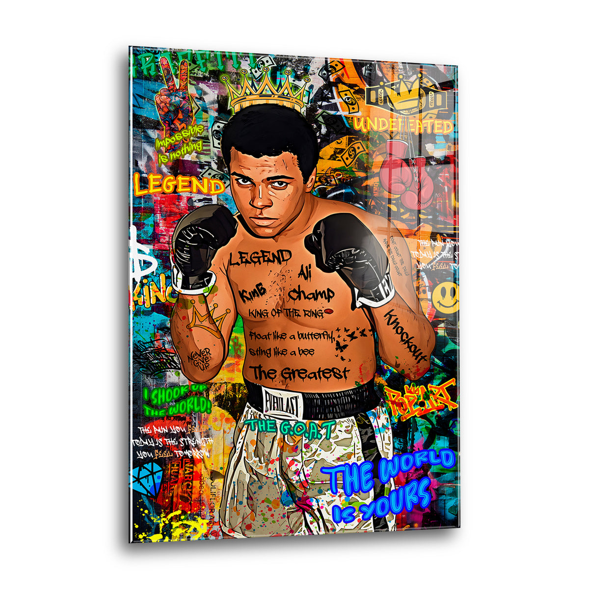 Acrylglas Wandbild -Boxing King