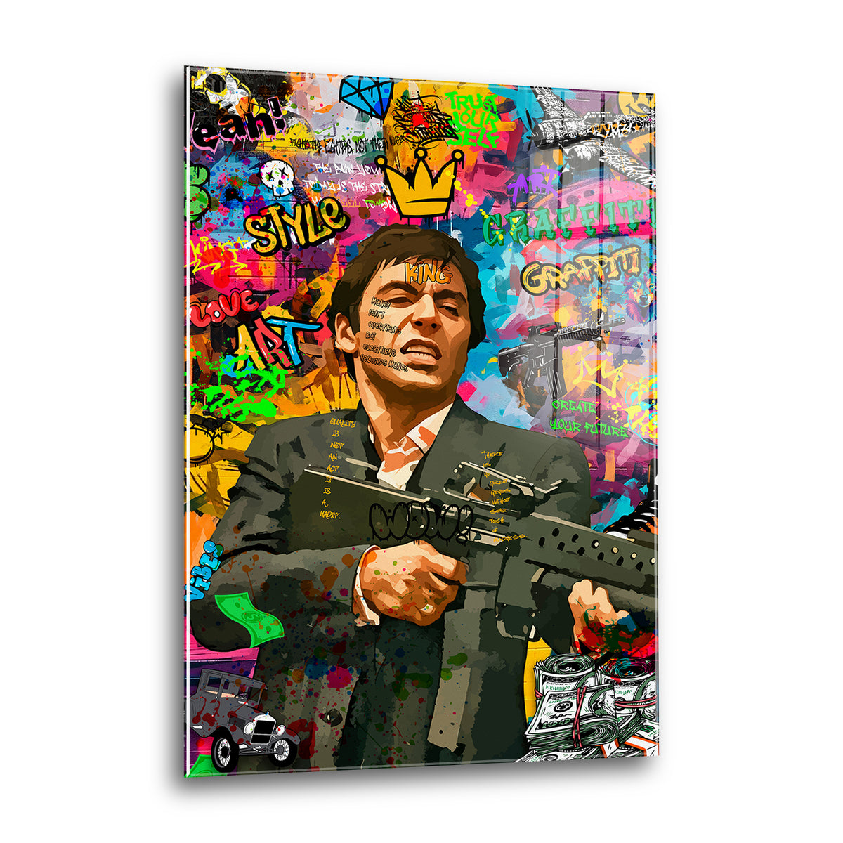 Acrylglas Wandbild - Mafia Boss
