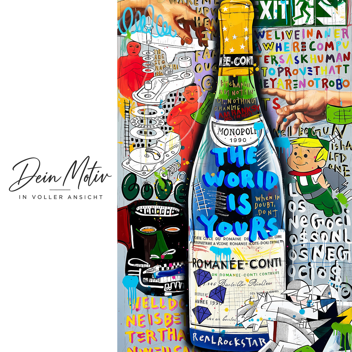 Acrylglas Wandbild - World Is Yours