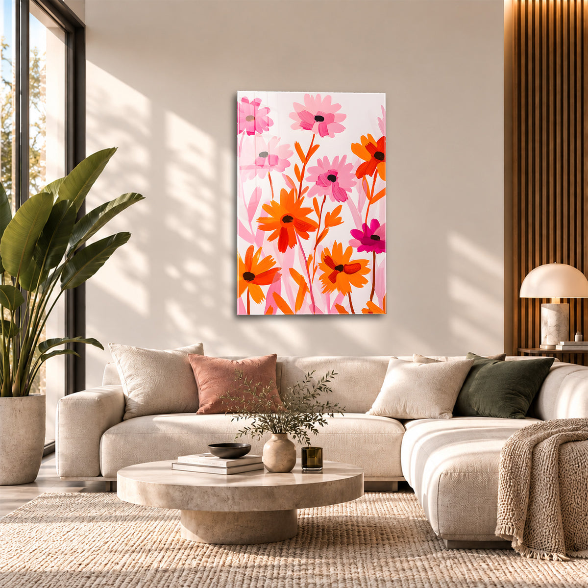 Acrylglas Wandbild - Flower Motion