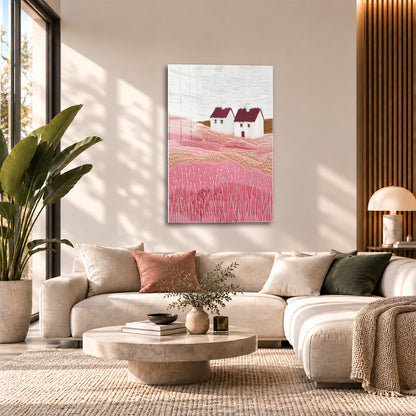 Acrylglas Wandbild - Rosy Hills