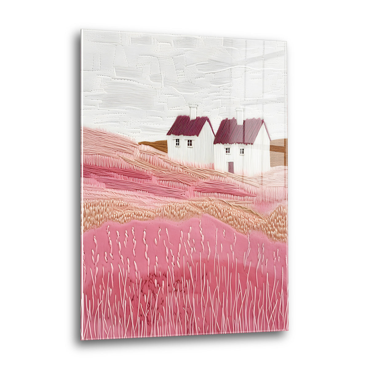 Acrylglas Wandbild - Rosy Hills