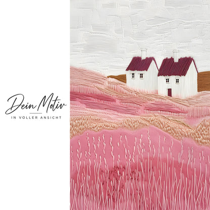 Acrylglas Wandbild - Rosy Hills