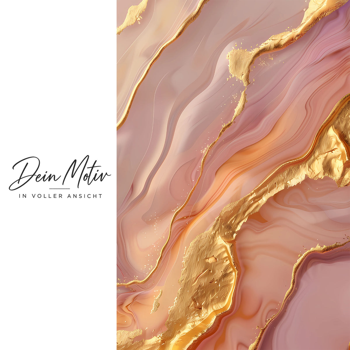 Acrylglas Wandbild - Golden Waves