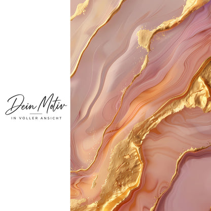 Acrylglas Wandbild - Golden Waves