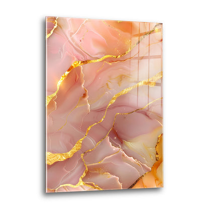 Acrylglas Wandbild - Golden Stone