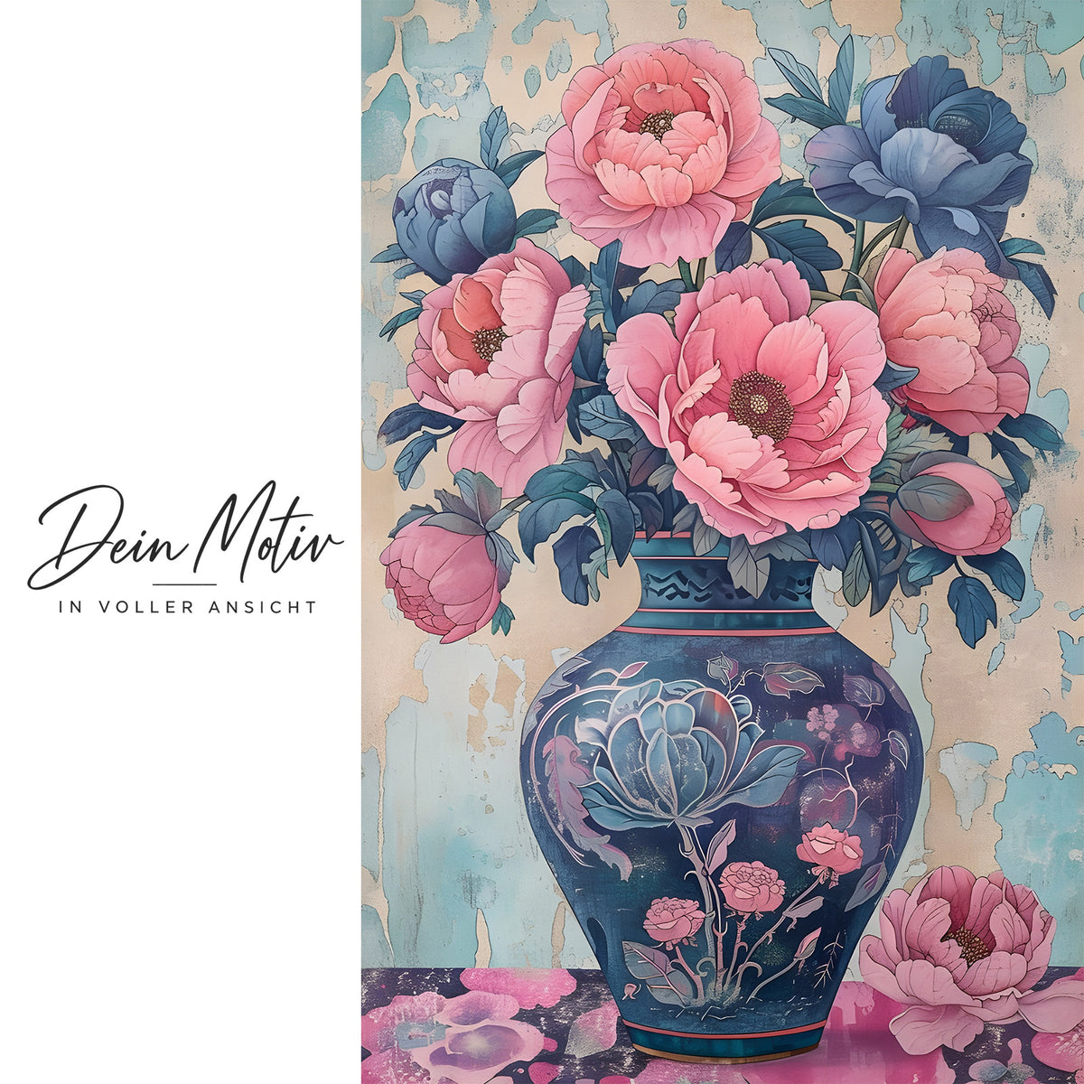 Acrylglas Wandbild - Pink Flower