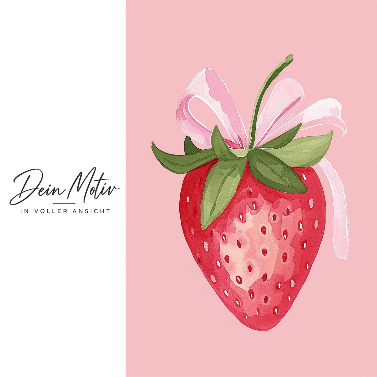 Acrylglas Wandbild - Pink Strawberry