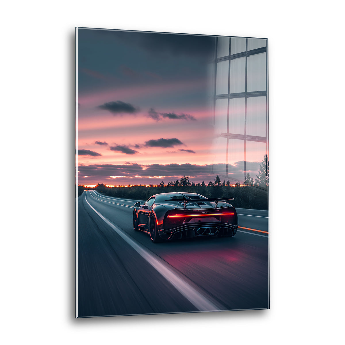 Acrylglas Wandbild - Sunset Drive