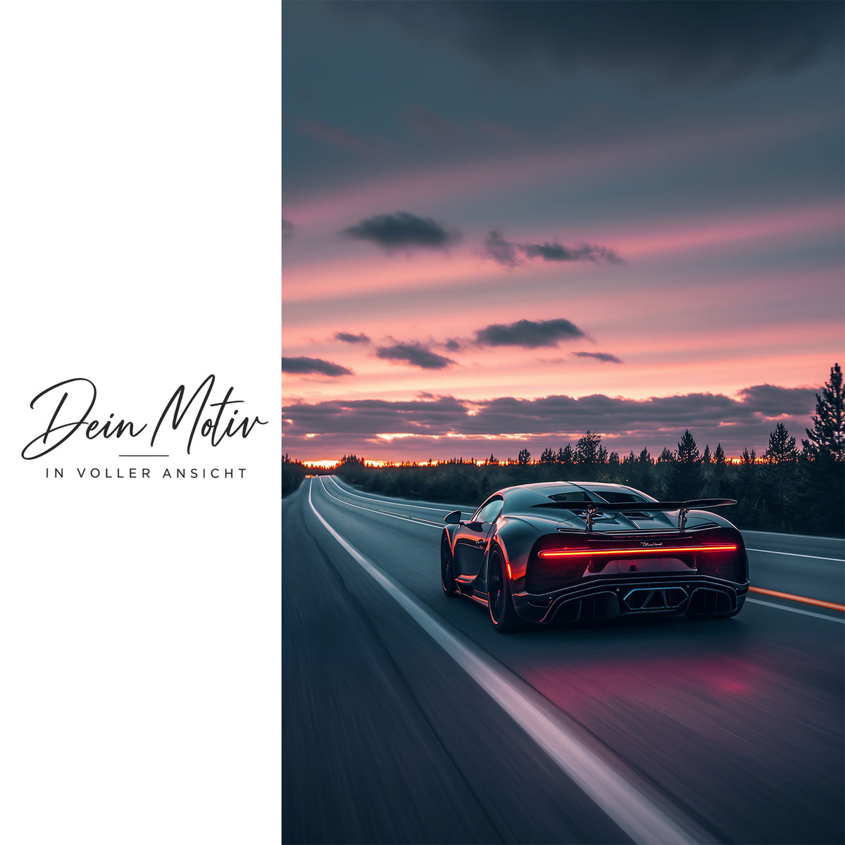 Acrylglas Wandbild - Sunset Drive