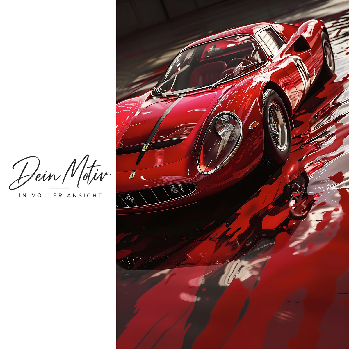 Acrylglas Wandbild - Racing Red