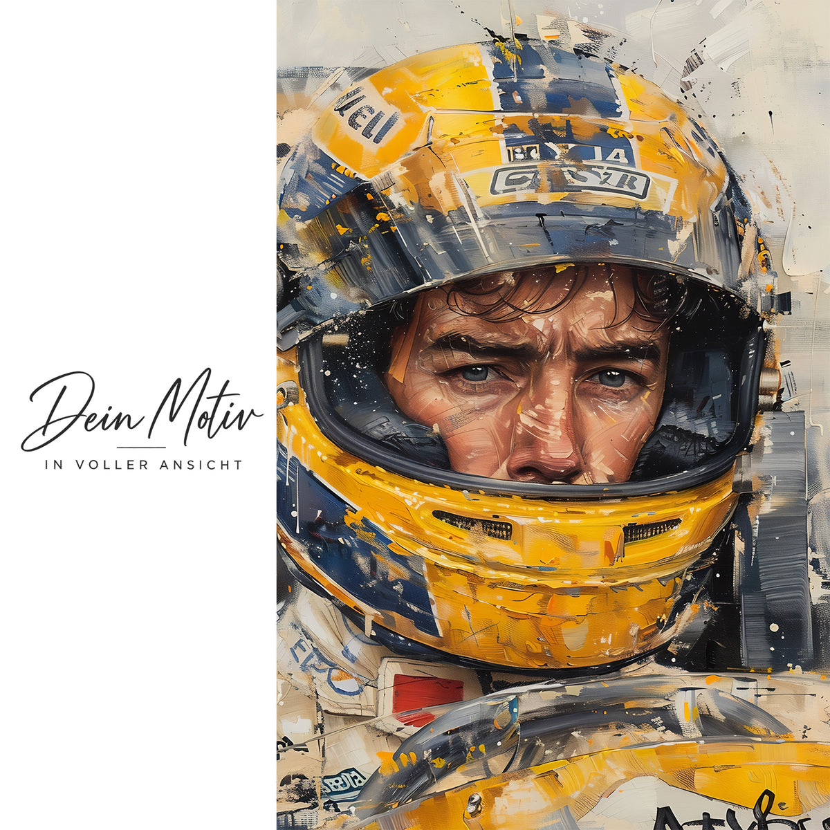 Acrylglas Wandbild - Helmet Driver