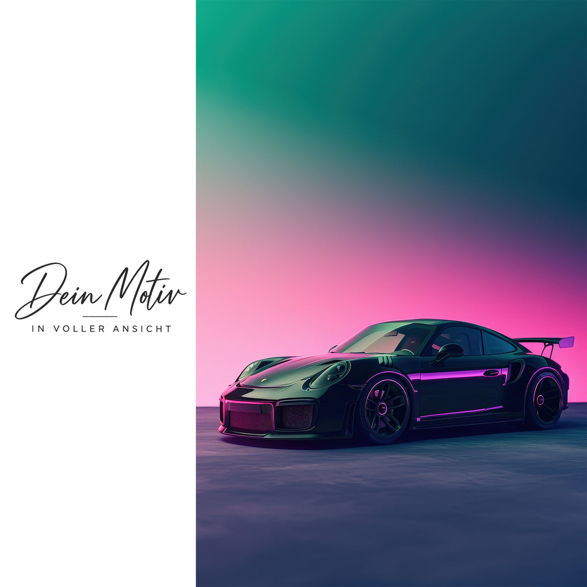 Acrylglas Wandbild - Neon Drive