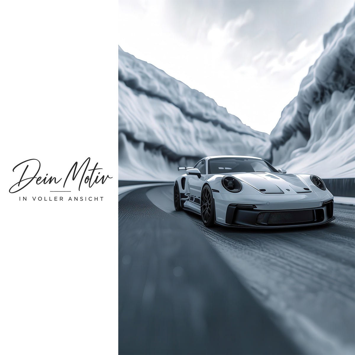 Acrylglas Wandbild - Snow Drive