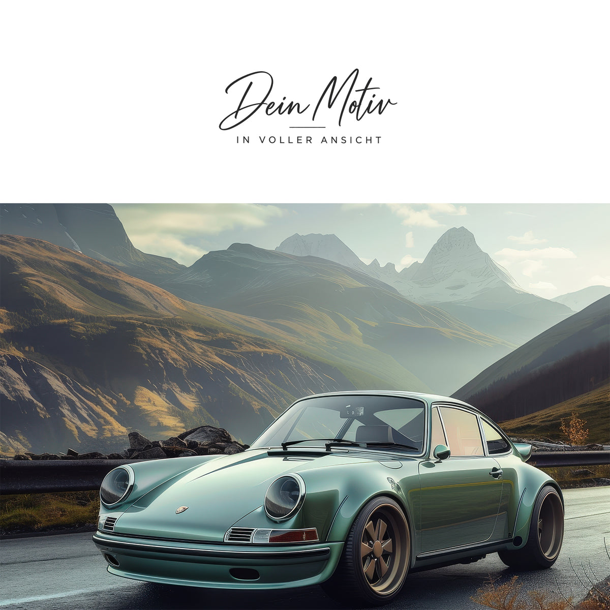 Acrylglas Wandbild -Mint Car