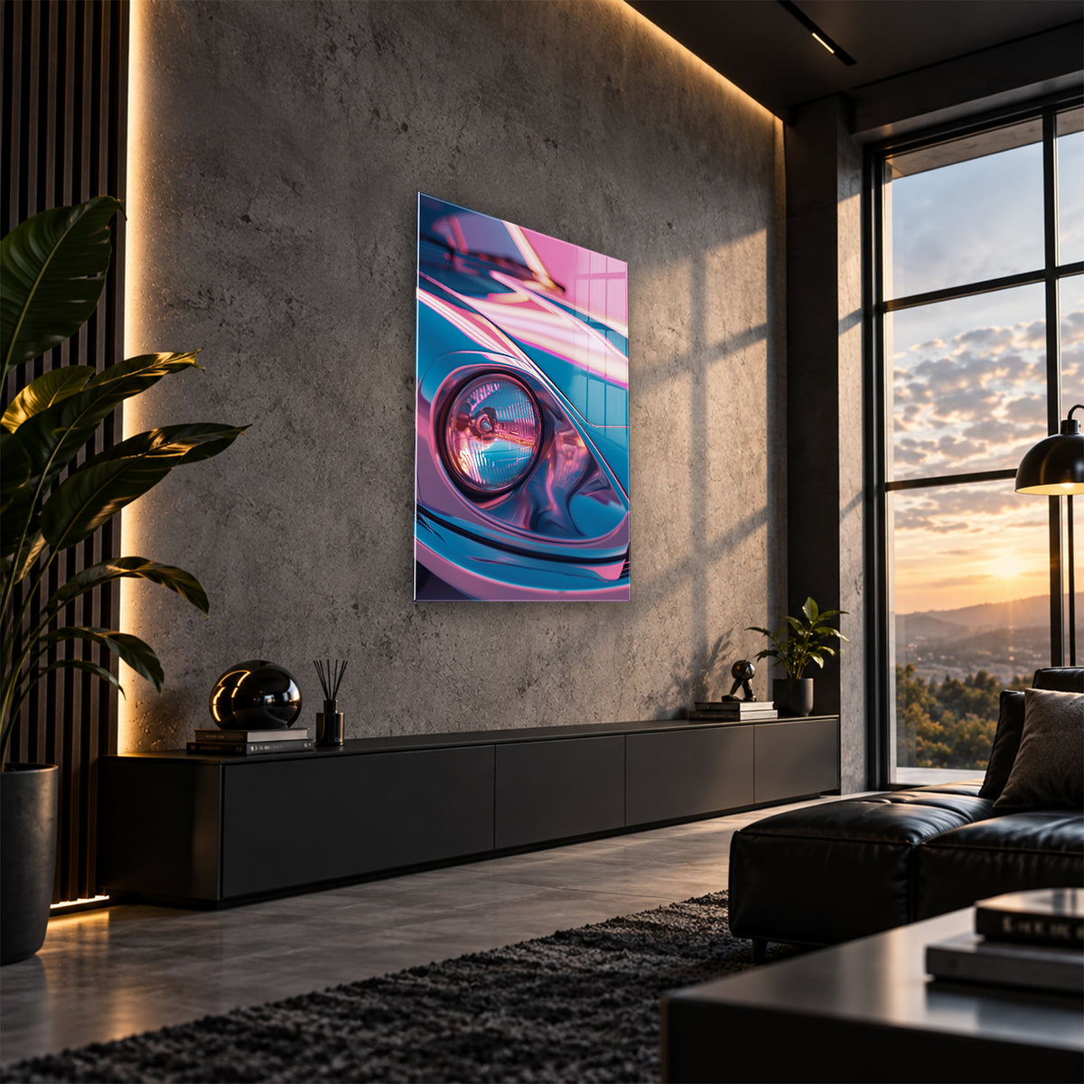 Acrylglas Wandbild - Pink Motion