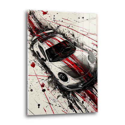 Acrylglas Wandbild - Road Maschine