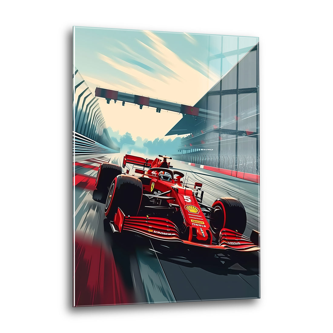 Acrylglas Wandbild - Racing Power